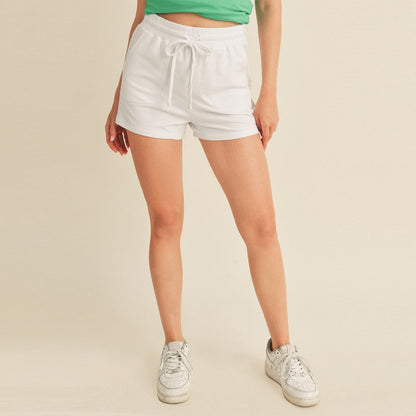 French Terry Drawstring Shorts