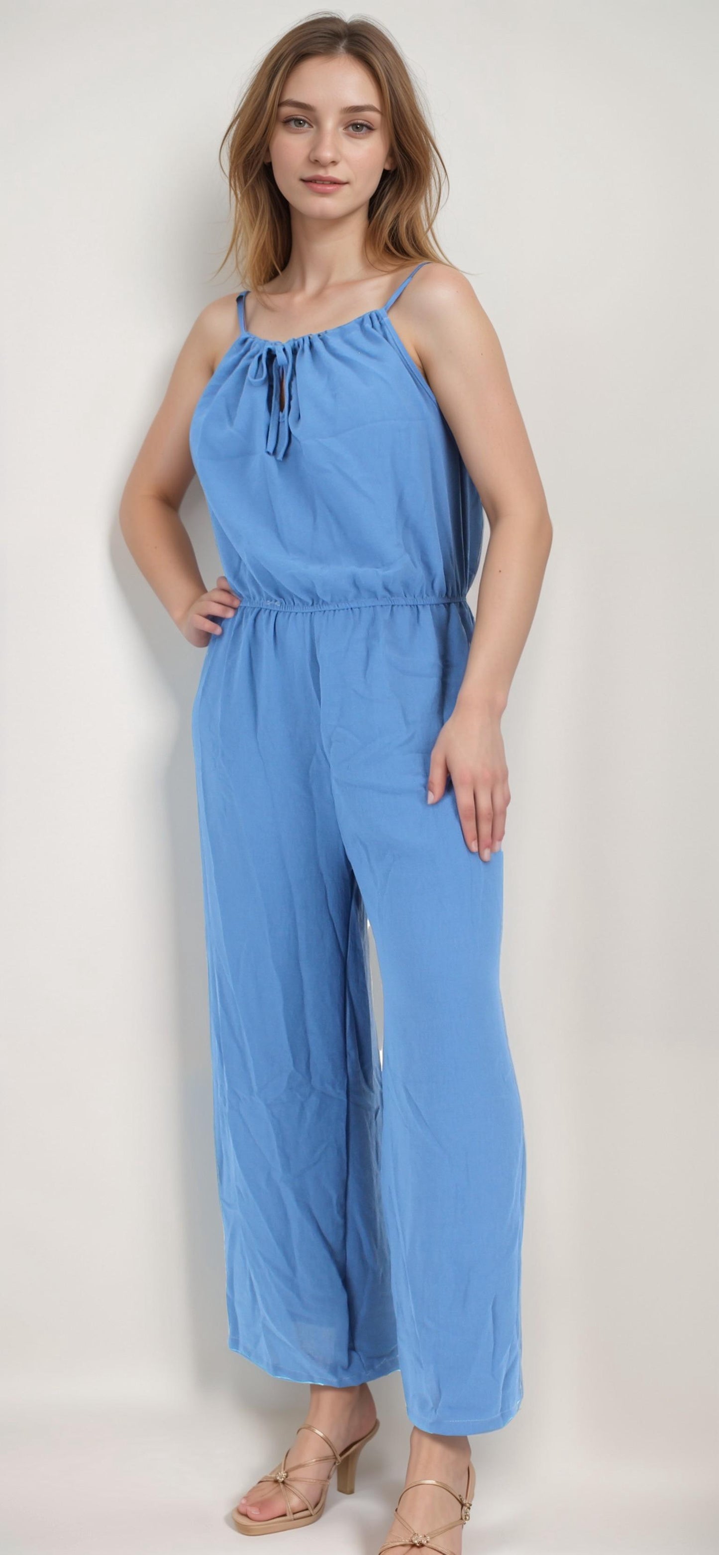 Drawstring Cami Jumpsuit