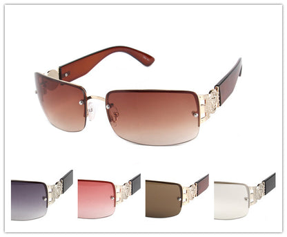 Women's Rimless Rectangle Sunglasses