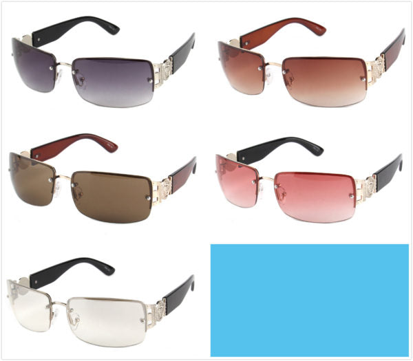 Women's Rimless Rectangle Sunglasses