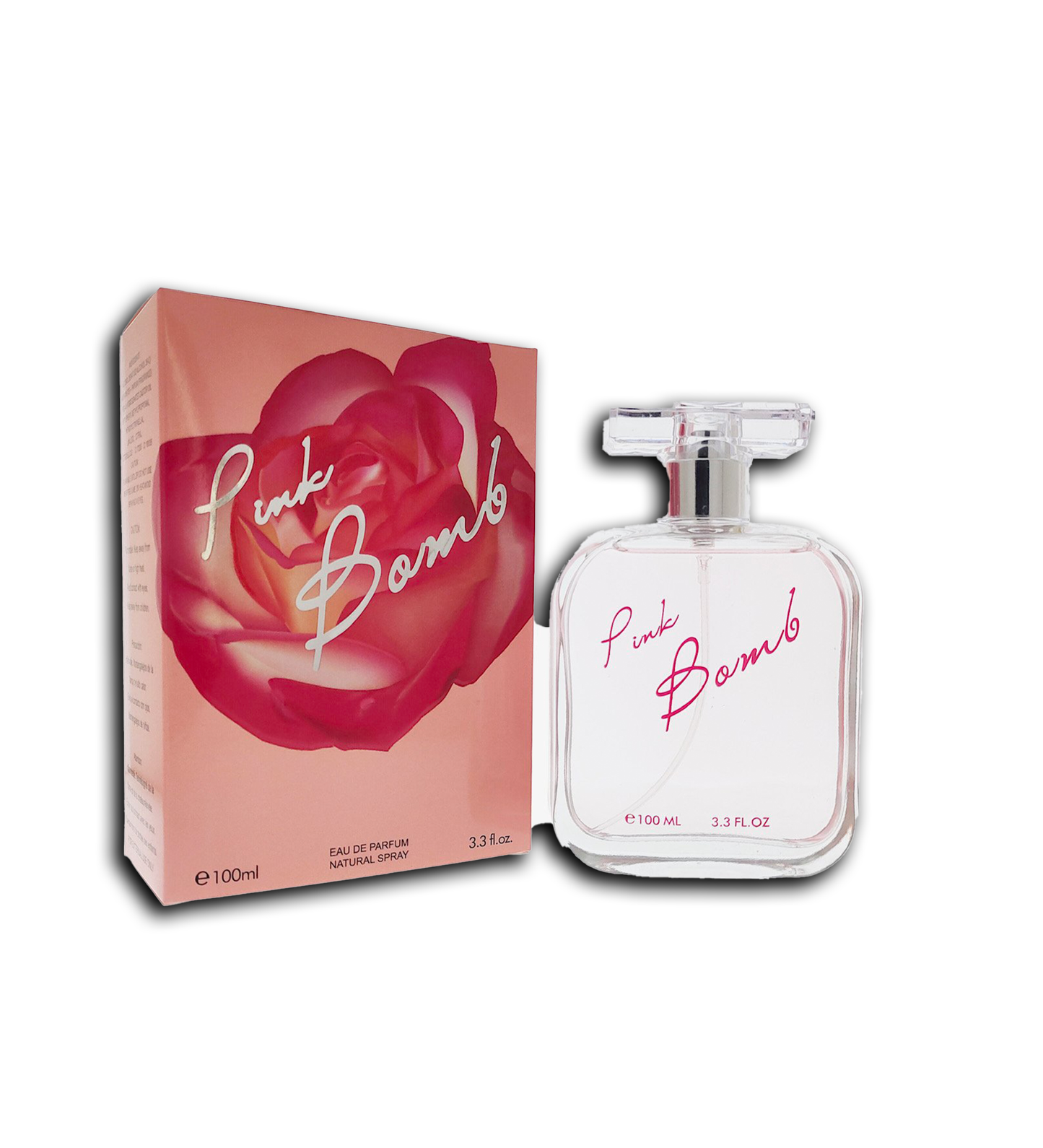 Pink Bomb - Inspired by Victoria's Secret's BombShell - 3.3 oz - Fruity Floral Scent - Women Eau De Parfum