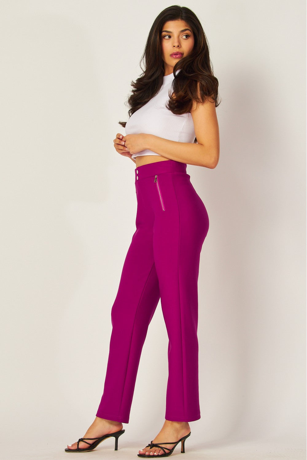 Zip Pocket Office Pants