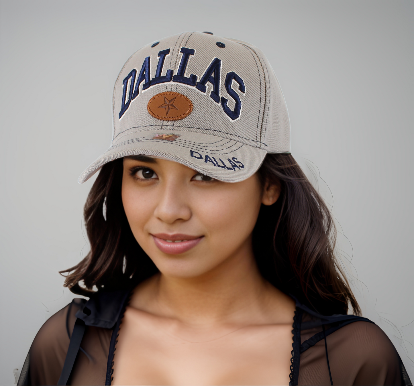 Bold Dallas Snap Cap | White | Grey