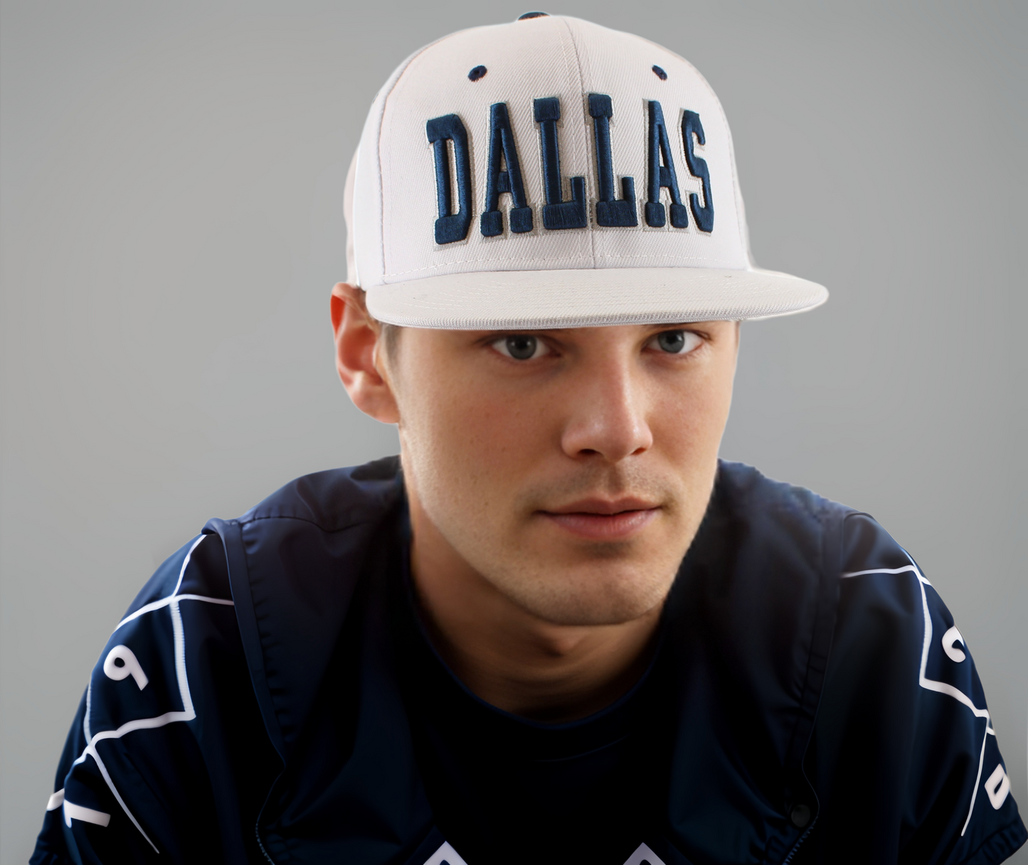 Dallas Bold Star Snap Cap | White |