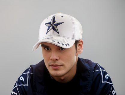 Dallas Star Snap Cap | Blue | Grey | White