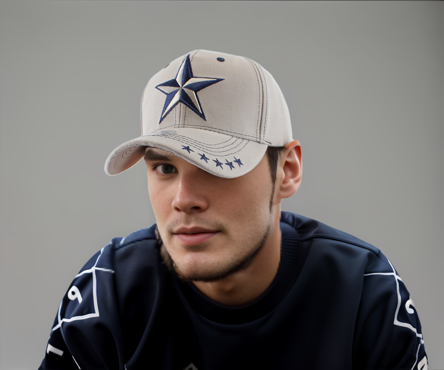 Dallas Star Snap Cap | Blue | Grey | White